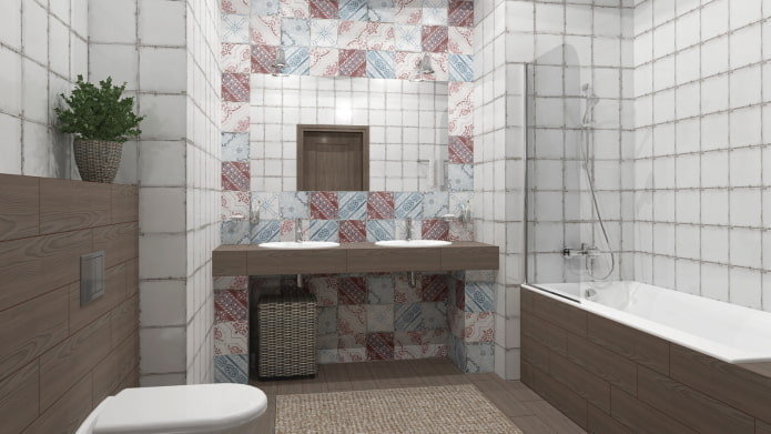 niche avec lavabo à l'intérieur de la salle de bain