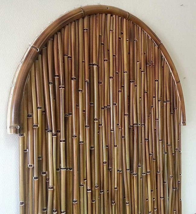 Rideaux cintrés en bambou