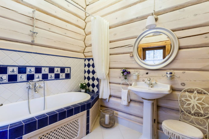 garniture de salle de bain en bois