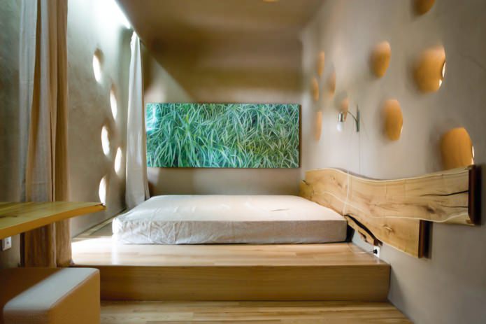 conception de chambre à coucher de style écologique
