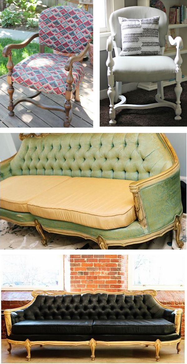 Restauration de meubles rembourrés : AVANT et APRÈS