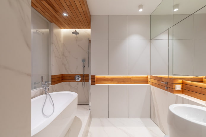 salle de bain dans le style du minimalisme