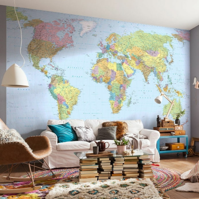 fond d'écran photo avec carte du monde