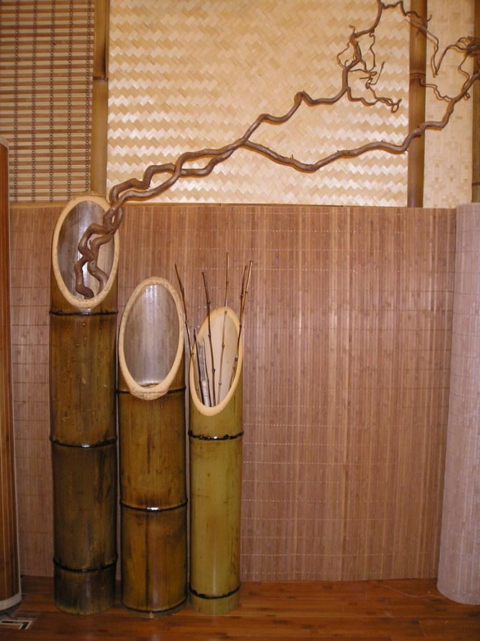 vase en bambou