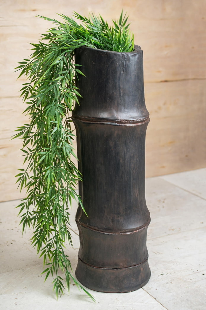 vase en bambou