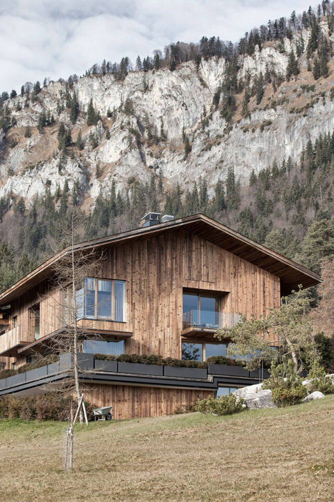 Photo d'une maison à la montagne